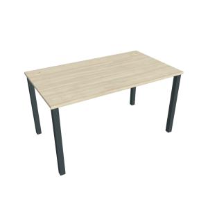Pracovný stôl Uni, 140x75,5x80 cm, agát/čierna
