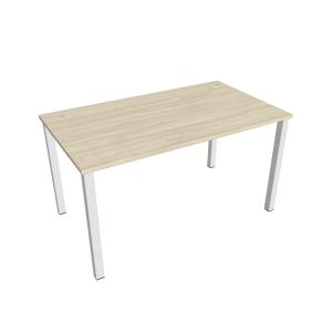 Pracovný stôl Uni, 140x75,5x80 cm, agát/biela