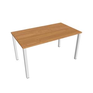 Pracovný stôl Uni, 140x75,5x80 cm, jelša/biela