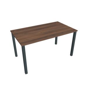 Pracovný stôl Uni, 140x75,5x80 cm, orech/čierna
