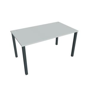 Pracovný stôl Uni, 140x75,5x80 cm, sivá/čierna