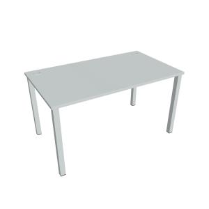 Pracovný stôl Uni, 140x75,5x80 cm, sivá/sivá