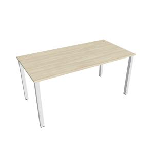 Pracovný stôl Uni, 160x75,5x80 cm, agát/biela