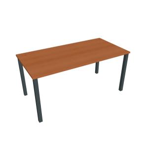 Pracovný stôl Uni, 160x75,5x80 cm, čerešňa/čierna