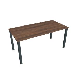 Pracovný stôl Uni, 160x75,5x80 cm, orech/čierna