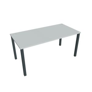 Pracovný stôl Uni, 160x75,5x80 cm, sivá/čierna