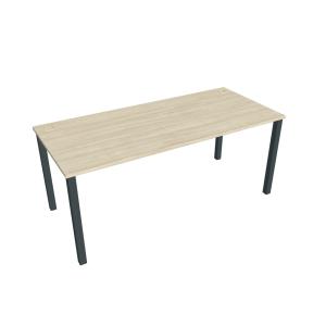 Pracovný stôl Uni, 180x75,5x80 cm, agát/čierna
