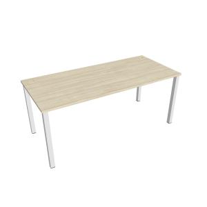 Pracovný stôl Uni, 180x75,5x80 cm, agát/biela