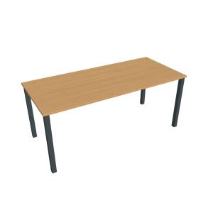 Pracovný stôl Uni, 180x75,5x80 cm, buk/čierna