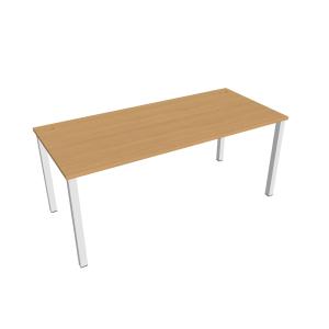 Pracovný stôl Uni, 180x75,5x80 cm, buk/biela