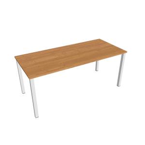 Pracovný stôl Uni, 180x75,5x80 cm, jelša/biela