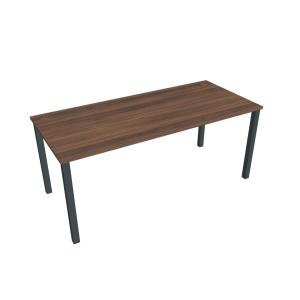 Pracovný stôl Uni, 180x75,5x80 cm, orech/čierna