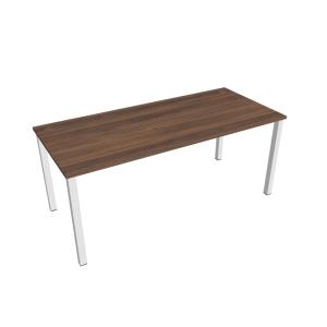 Pracovný stôl Uni, 180x75,5x80 cm, orech/biela
