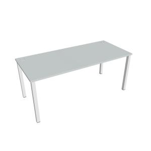 Pracovný stôl Uni, 180x75,5x80 cm, sivá/biela