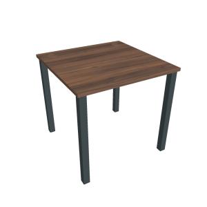 Pracovný stôl Uni, 80x75,5x80 cm, orech/čierna