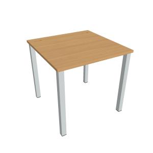 Pracovný stôl Uni, 80x75,5x80 cm, buk/sivá