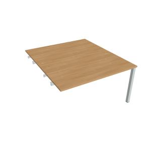 Pracovný stôl Uni k pozdĺ. reťazenie, 140x75,5x160 cm, dub/biela