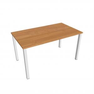 Rokovací stôl Uni, 140x75,5x80 cm, jelša/biela