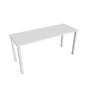 Pracovný stôl Uni, 160x75,5x60 cm, biela/biela