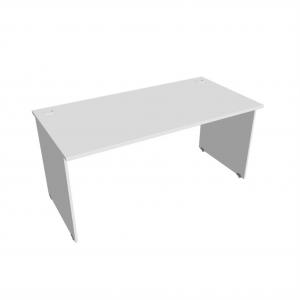 Pracovný stôl Gate, 160x75,5x80 cm, biely/biely