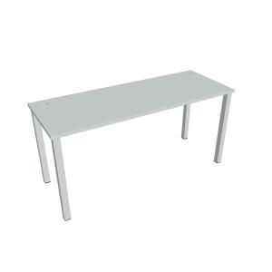 Pracovný stôl Uni, 160x75,5x60 cm, sivá/sivá
