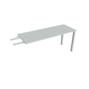 Pracovný stôl Uni, reťaziaci, 160x75,5x60 cm, sivá/sivá