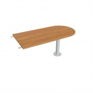 Doplnkový stôl Gate, 160x75,5x80 cm, jelša/kov