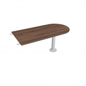 Doplnkový stôl Gate, 160x75,5x80 cm, orech/kov