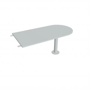 Doplnkový stôl Gate, 160x75,5x80 cm, sivý/kov