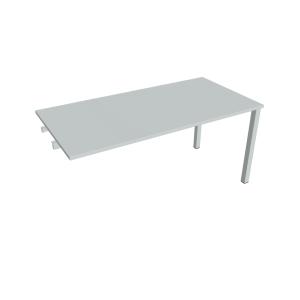 Rokovací stôl Uni k pozdĺ. reťazeniu, 160x75,5x80 cm, sivá/sivá