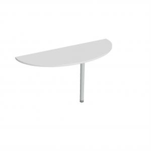 Doplnkový stôl Gate, 160x75,5x60 cm, biely/kov