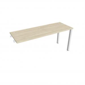 Pracovný stôl Uni k pozdĺ. reťazeniu, 160x75,5x60 cm, agát/biela