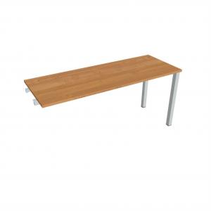 Pracovný stôl Uni k pozdĺ. reťazeniu, 160x75,5x60 cm, jelša/sivá