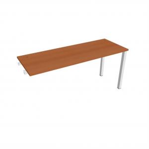 Pracovný stôl Uni k pozdĺ. reťazeniu, 160x75,5x60 cm, čerešňa/biela