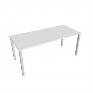 Rokovací stôl Uni, 180x75,5x80 cm, biela/sivá