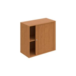 Policová skriňa Drive, zámok, 80x74x40 cm, jelša/jelša