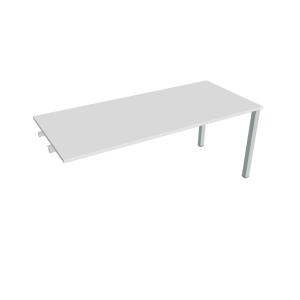 Rokovací stôl Uni k pozdĺ. reťazeniu, 180x75,5x80 cm, biela/sivá