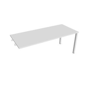 Rokovací stôl Uni k pozdĺ. reťazeniu, 180x75,5x80 cm, biela/biela