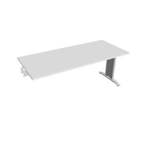 Rokovací stôl Flex, 180x75,5x80 cm, biely/kov