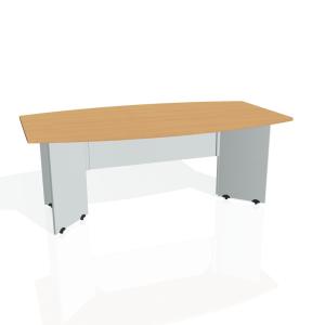 Rokovací stôl Gate, 200x75,5x110 cm, buk/sivá
