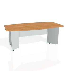Rokovací stôl Gate, 200x75,5x110 cm, jelša/sivá