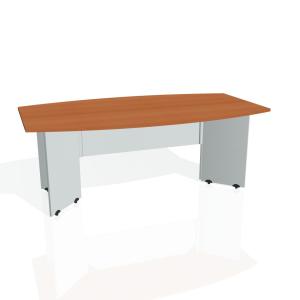 Rokovací stôl Gate, 200x75,5x110 cm, čerešňa/sivá
