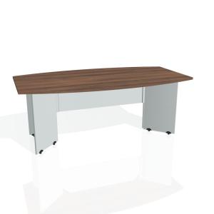 Rokovací stôl Gate, 200x75,5x110 cm, orech/sivá