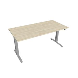 Pracovný stôl SIMPLE, ZO, 2S, 160x70,5-120,5x80 cm, agát/sivá