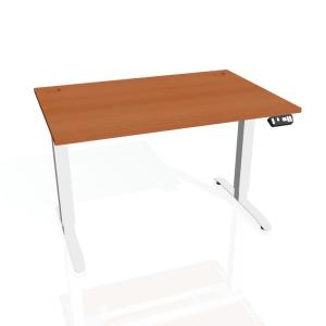 Pracovný stôl Motion, PO, 2S, 160x70,5-120,5x80 cm, čerešňa/biela