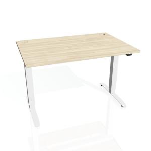 Pracovný stôl Motion, ZO, 3S, 160x61 - 128x80 cm, agát/biela