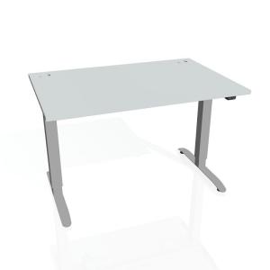Pracovný stôl Motion, ZO, 3S, 160x61 - 128x80 cm, sivá/sivá