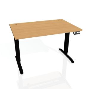 Pracovný stôl Motion, PO, 3S, 180x61 - 128x80 cm, buk/čierna