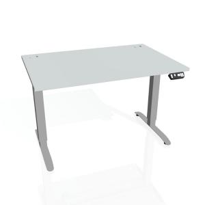 Pracovný stôl Motion, PO, 3S, 180x61 - 128x80 cm, sivá/sivá
