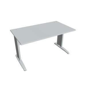 Pracovný stôl Cross, 140x75,5x80 cm, sivý/kov